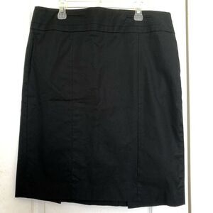 Ann Taylor Loft Pencil Skirt Size 10 Black‎ Stretch